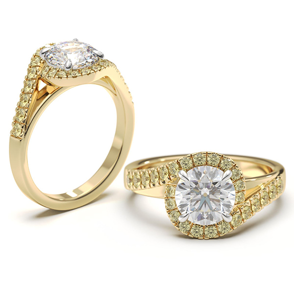 Engagement Rings in Gold