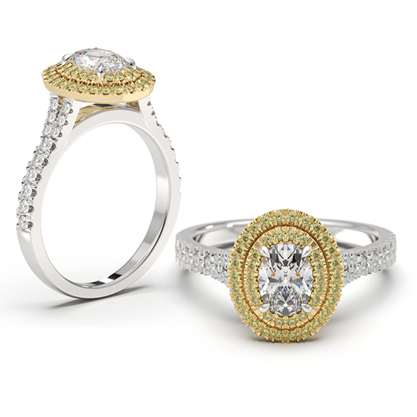 Halo Diamond Rings